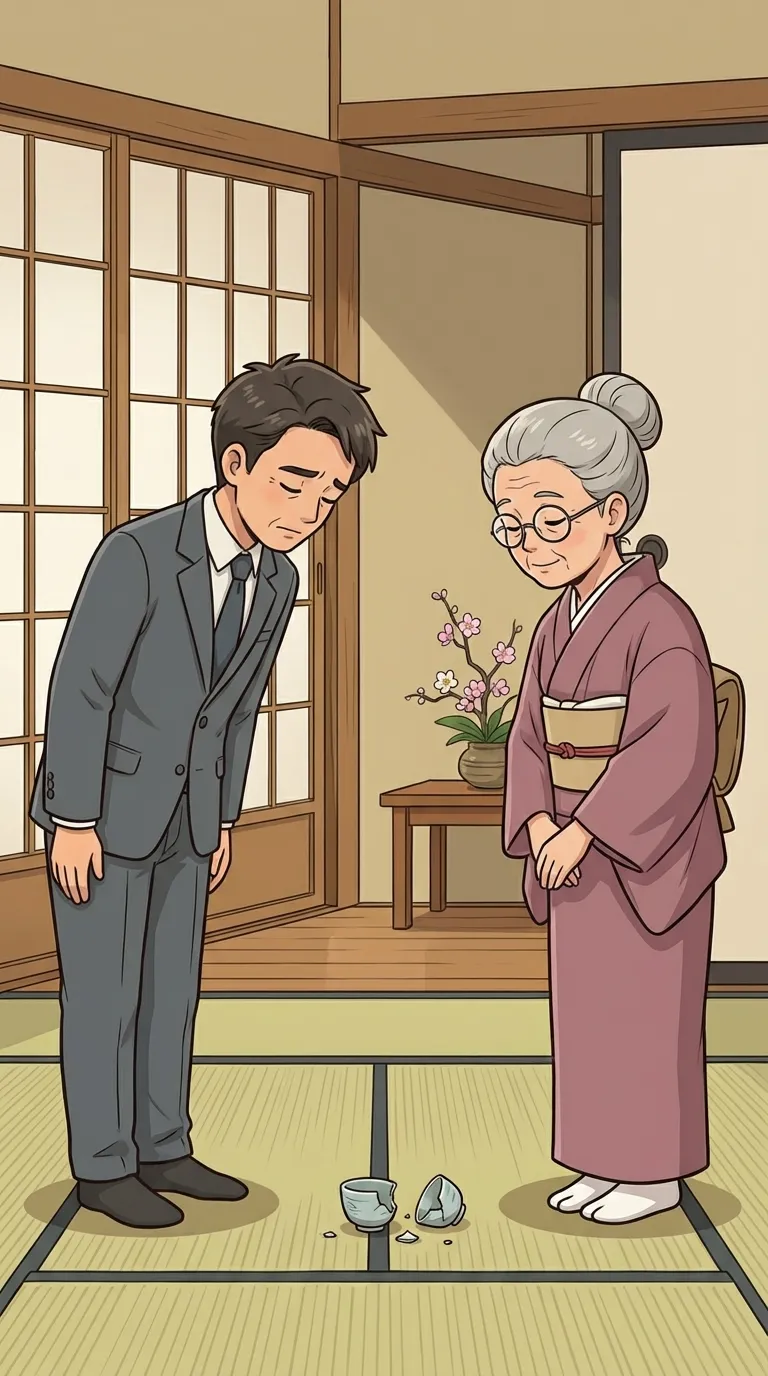 謝る