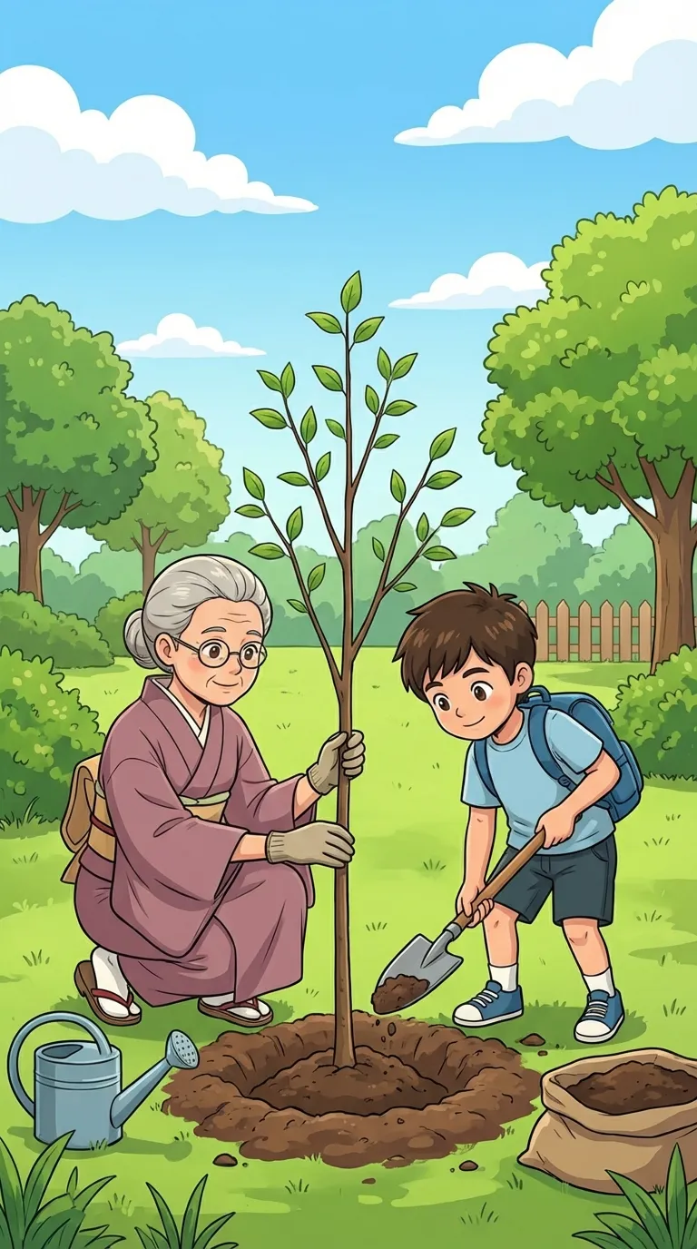 植える