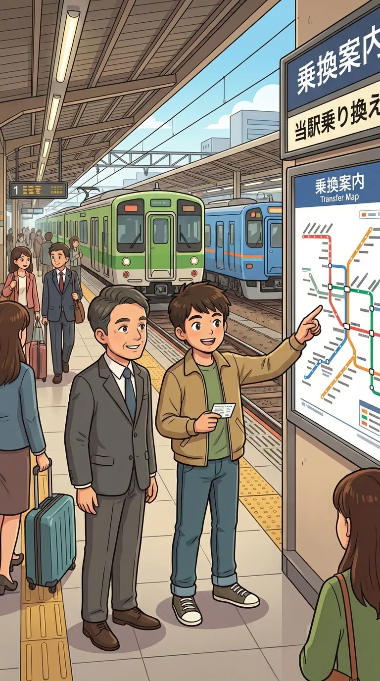 乗り換える