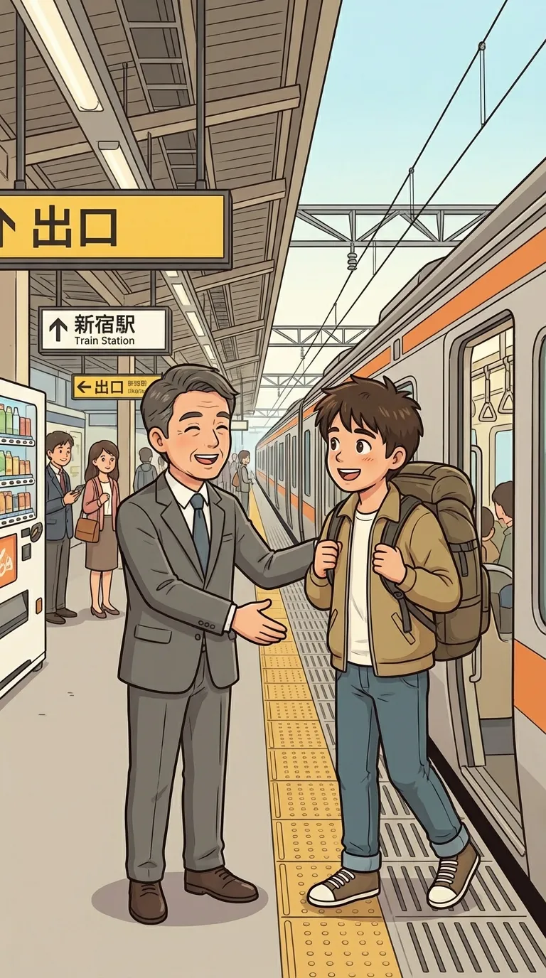 迎える