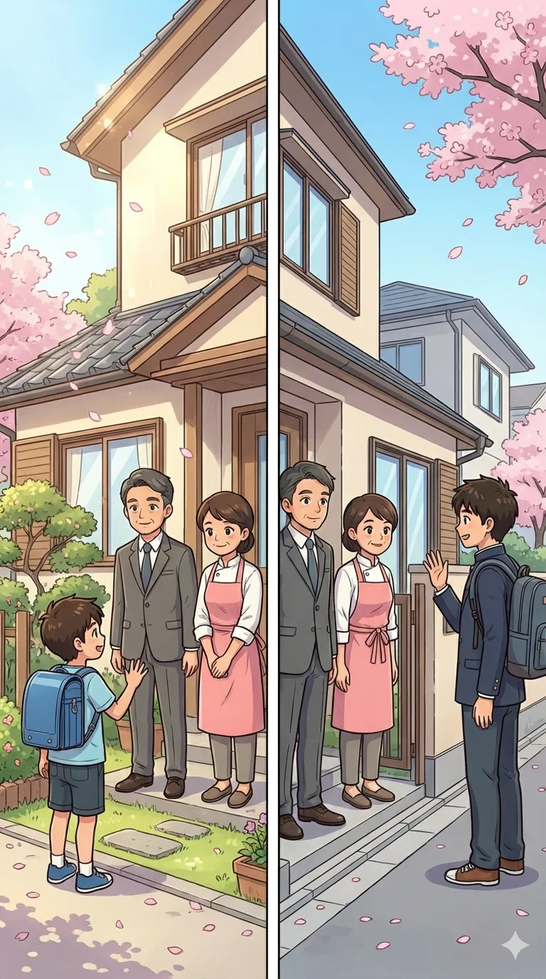 育つ