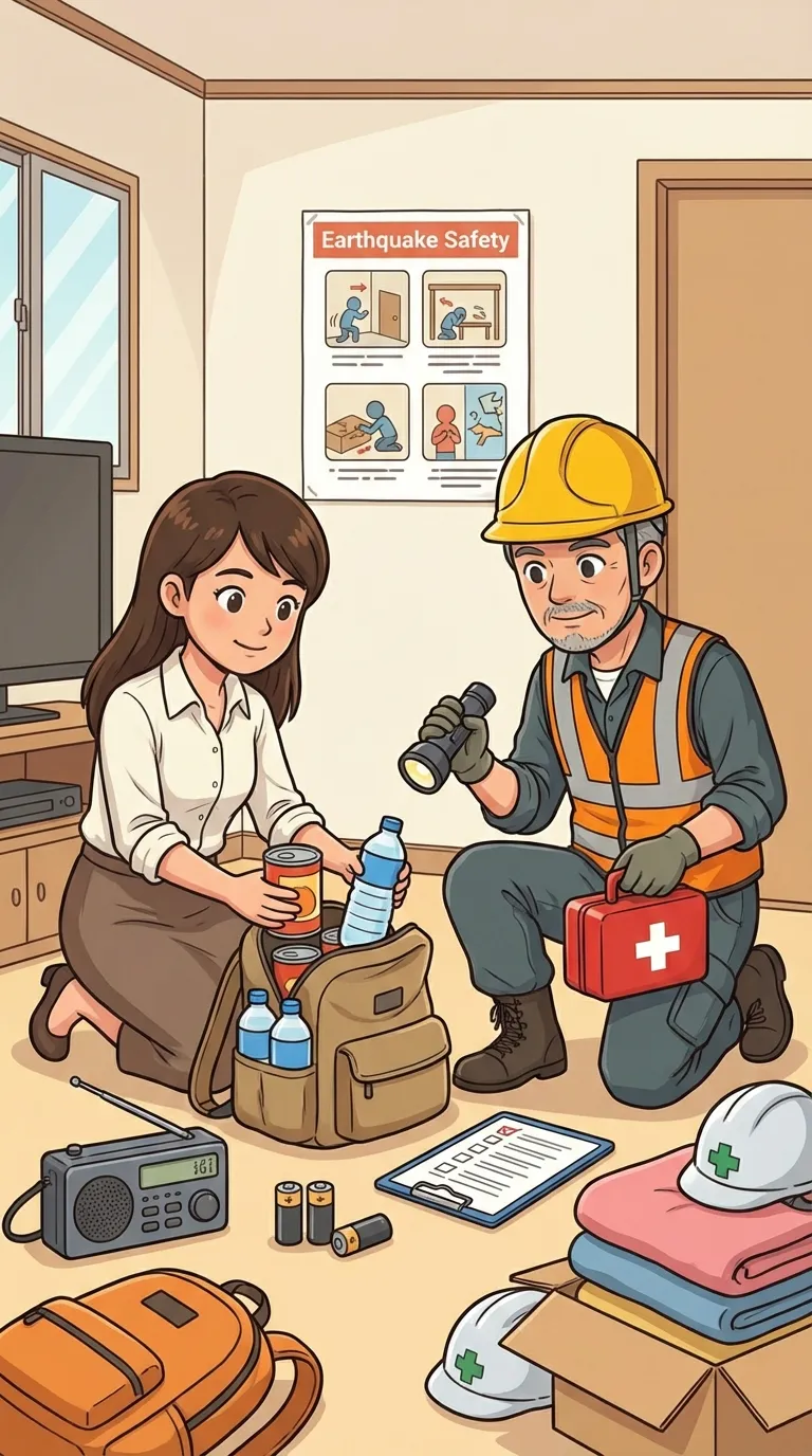 備える