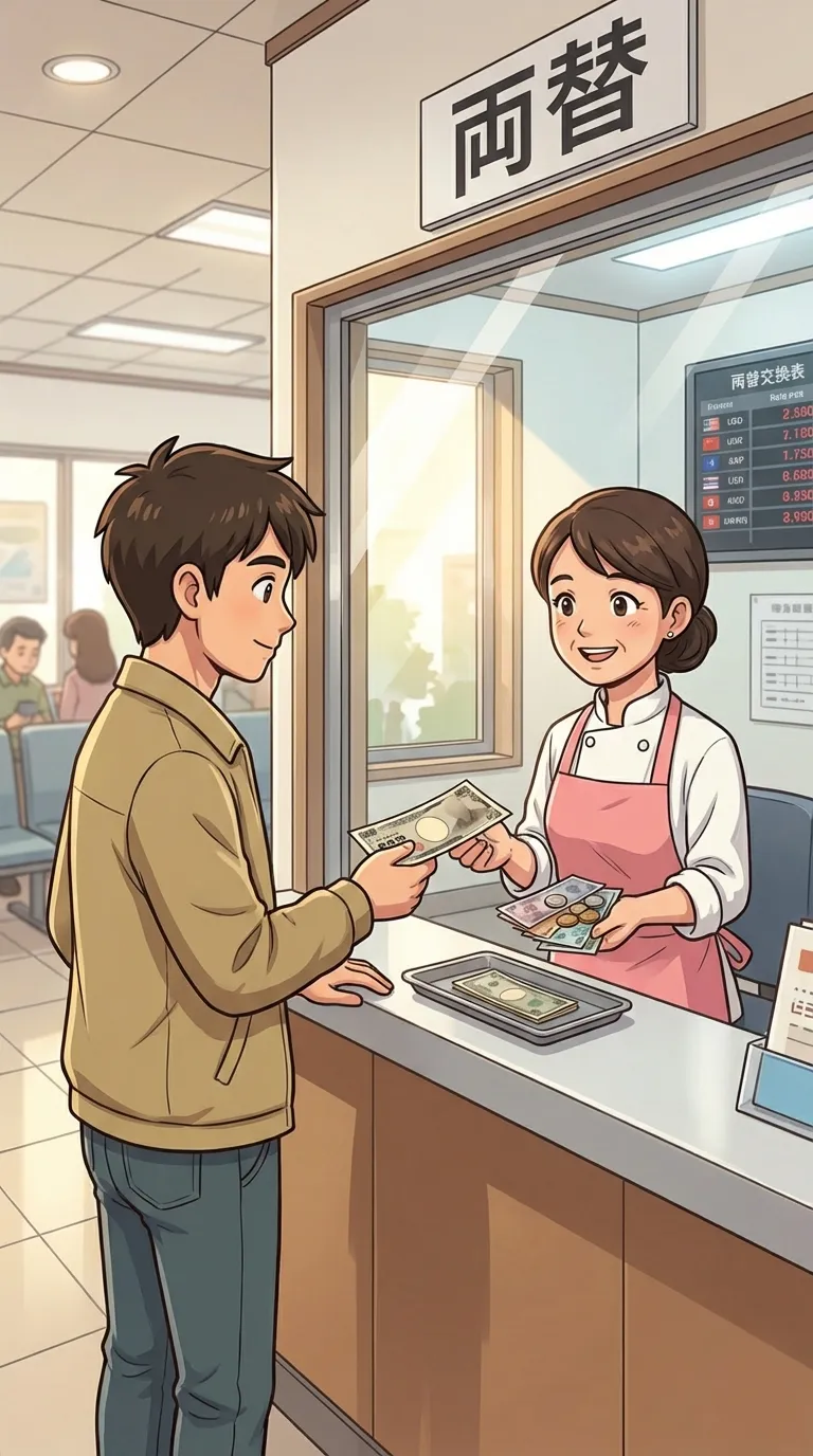 換える