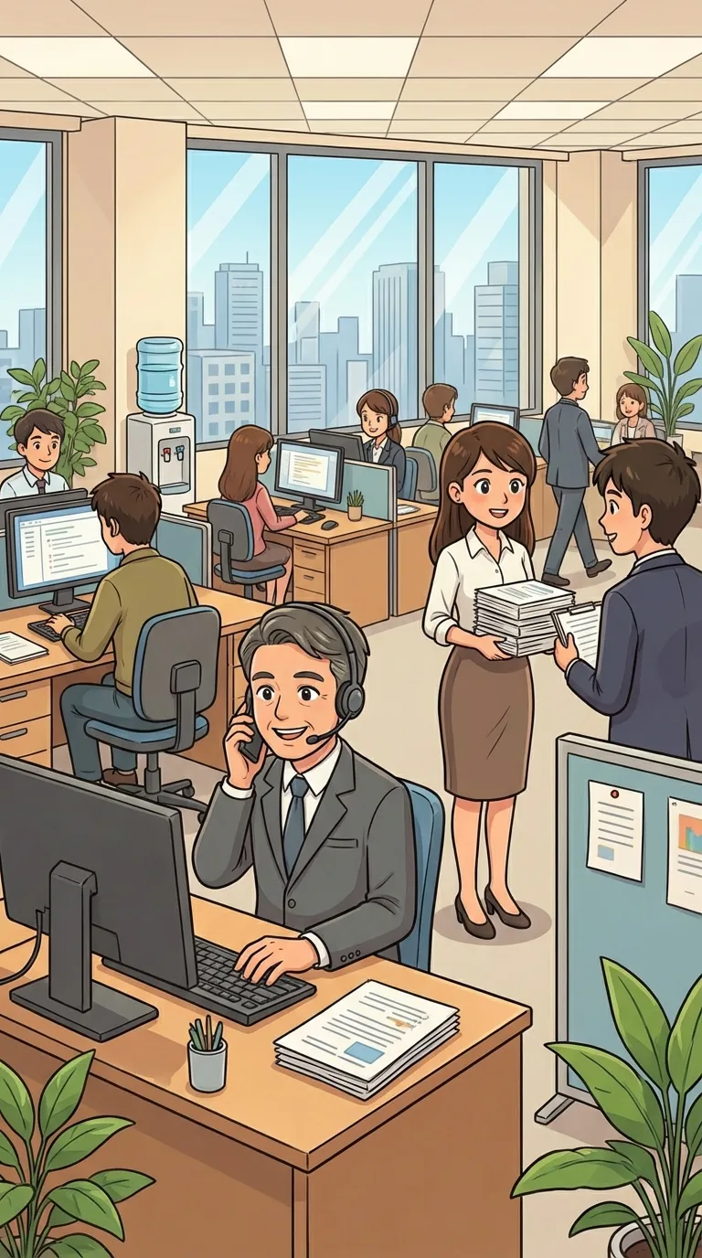 勤める