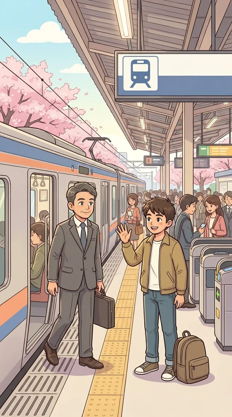 着く