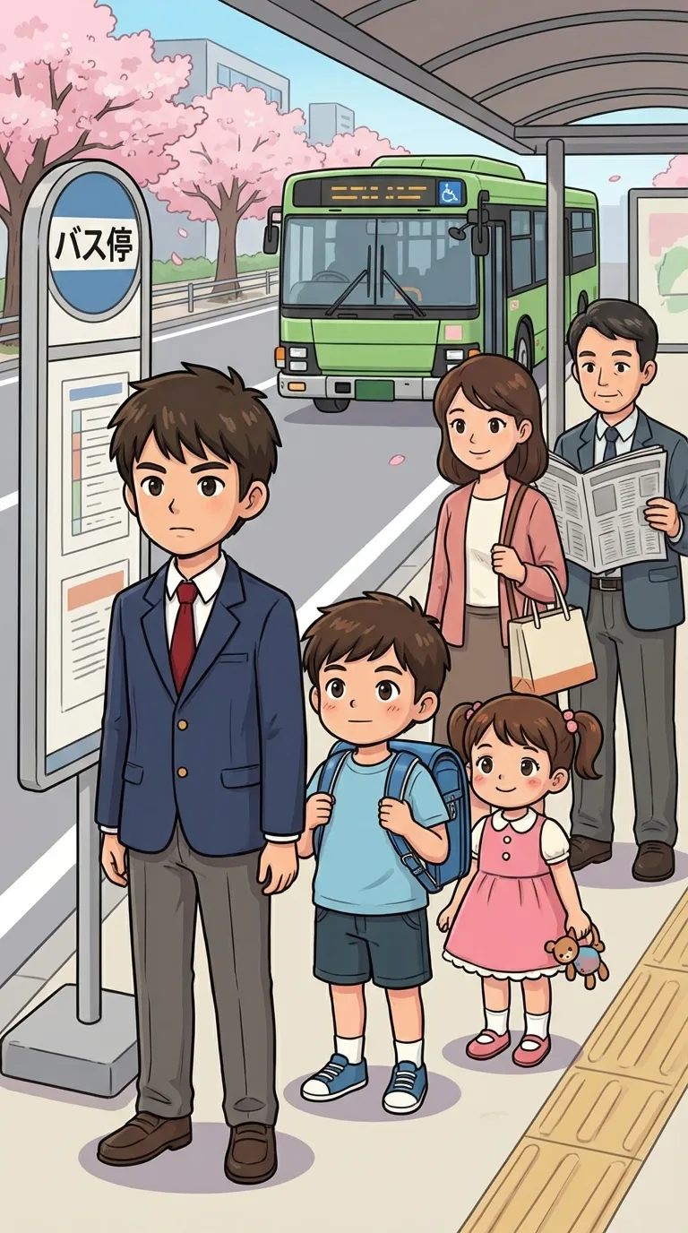 並ぶ