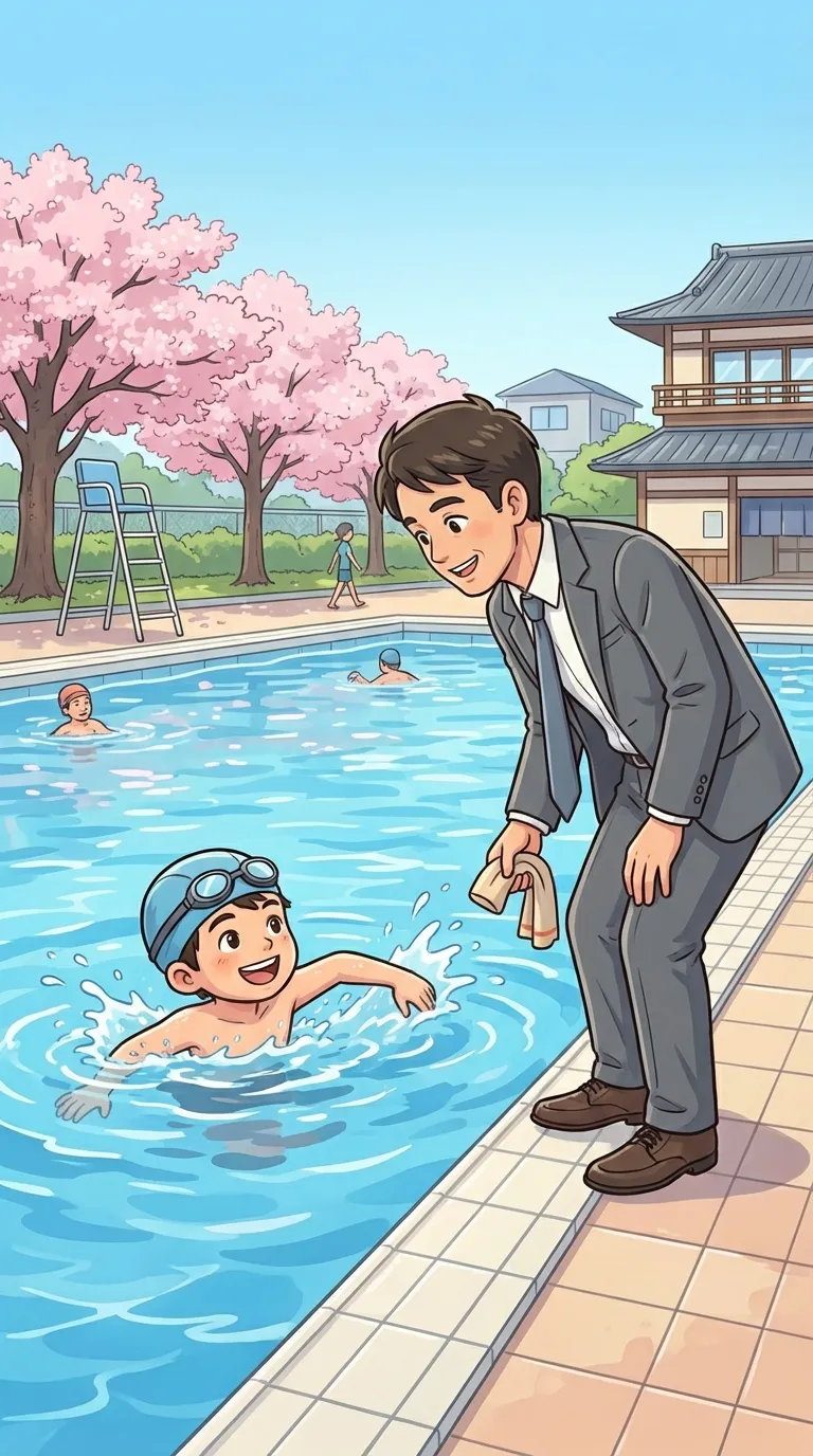 泳ぐ
