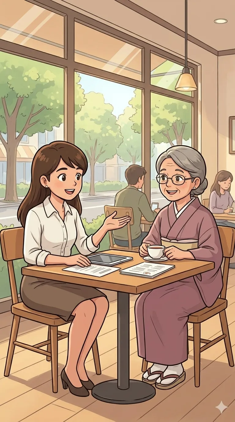 話し合う