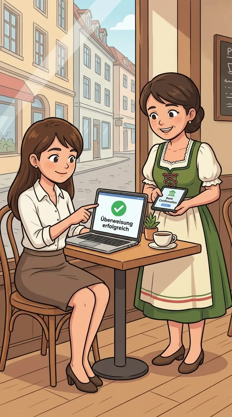 überweisen