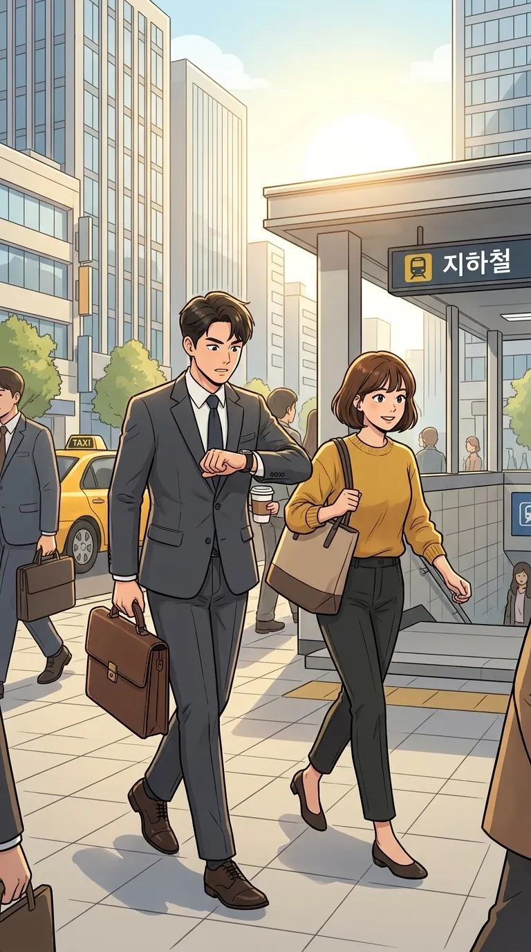 출근하다