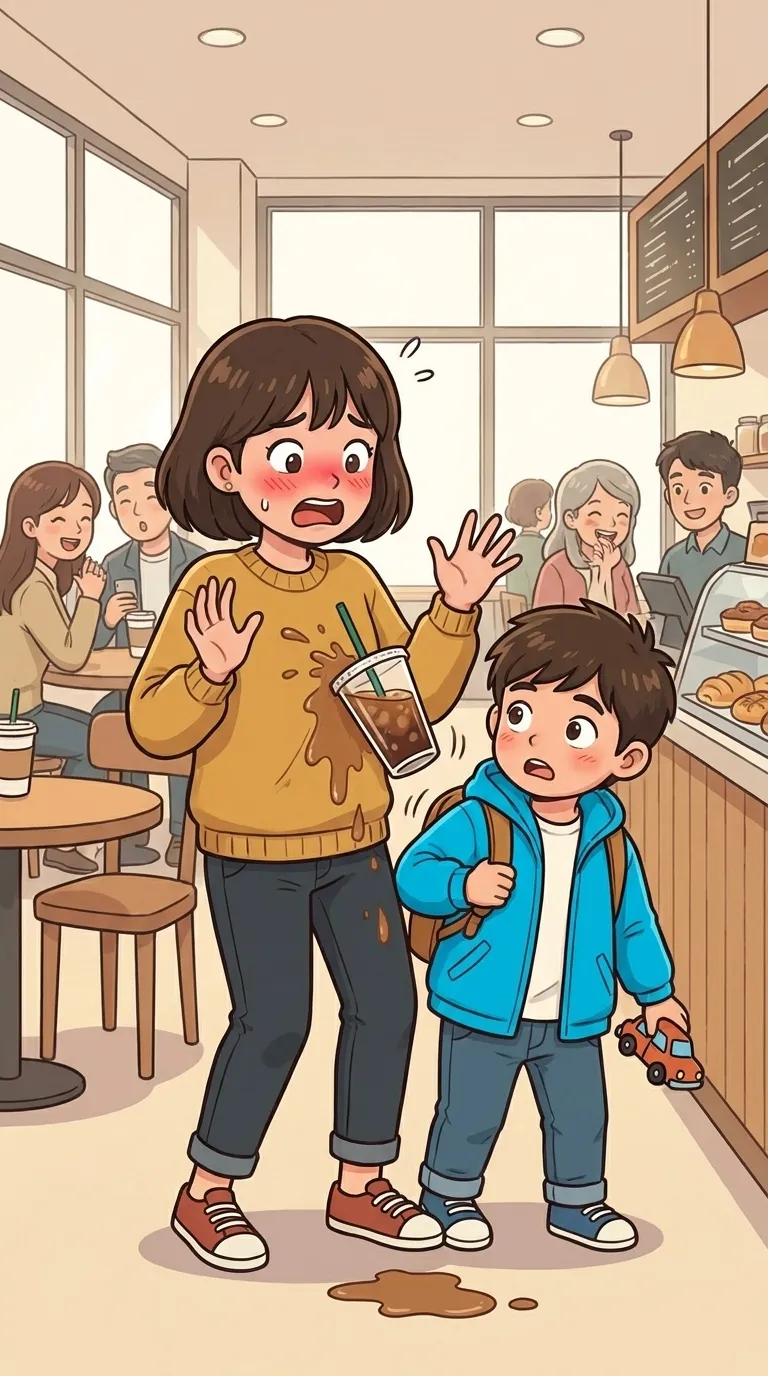 당황하다