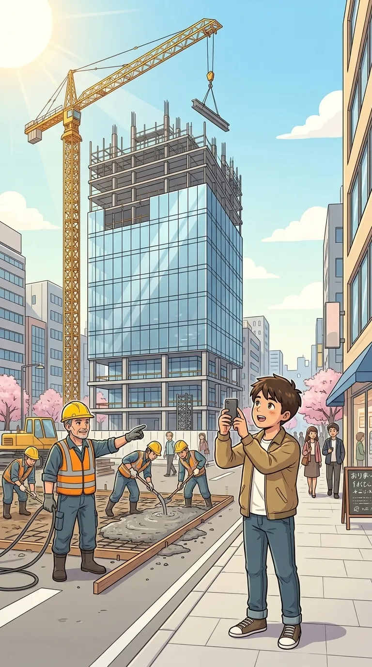 建つ