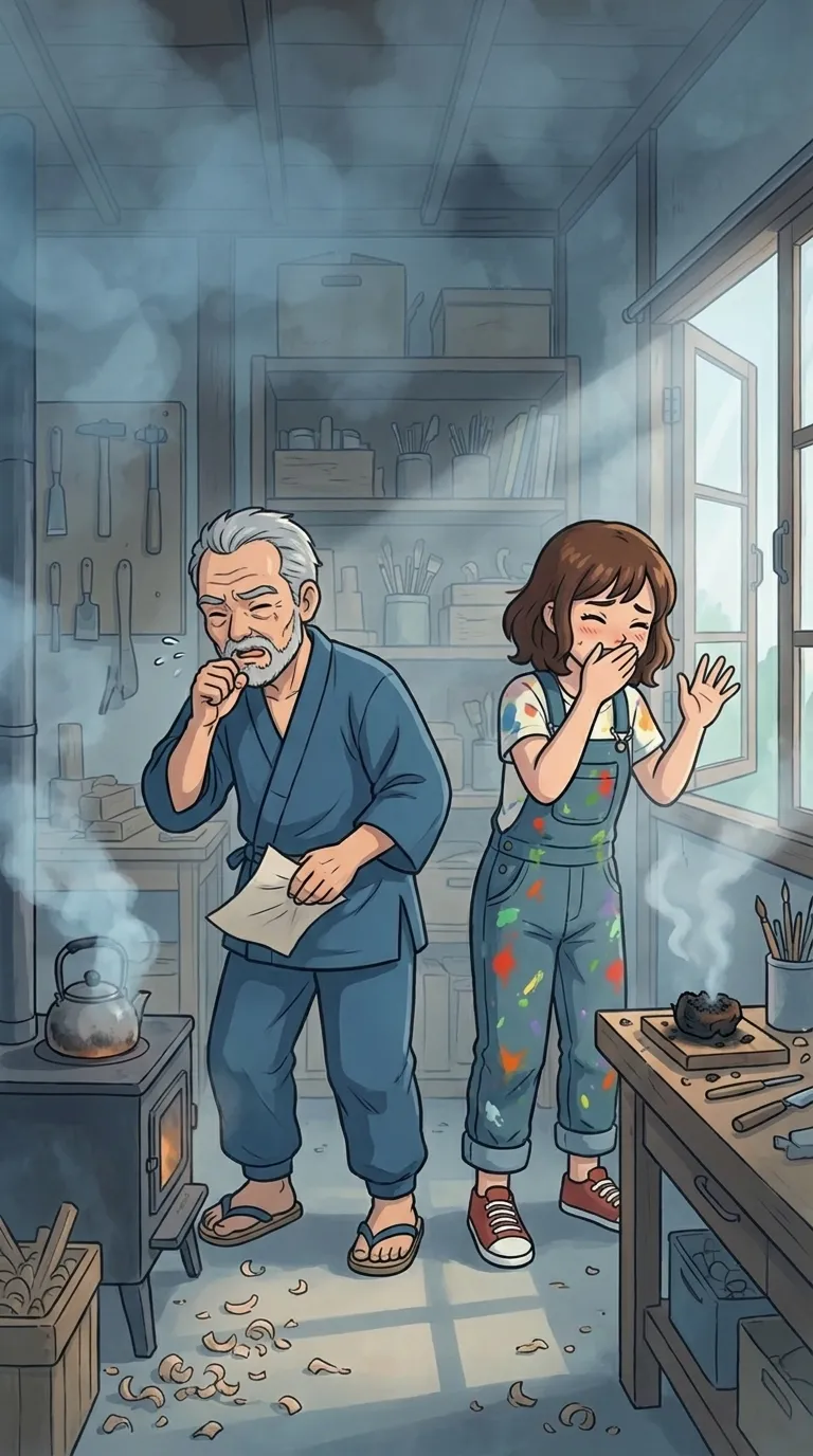煙い