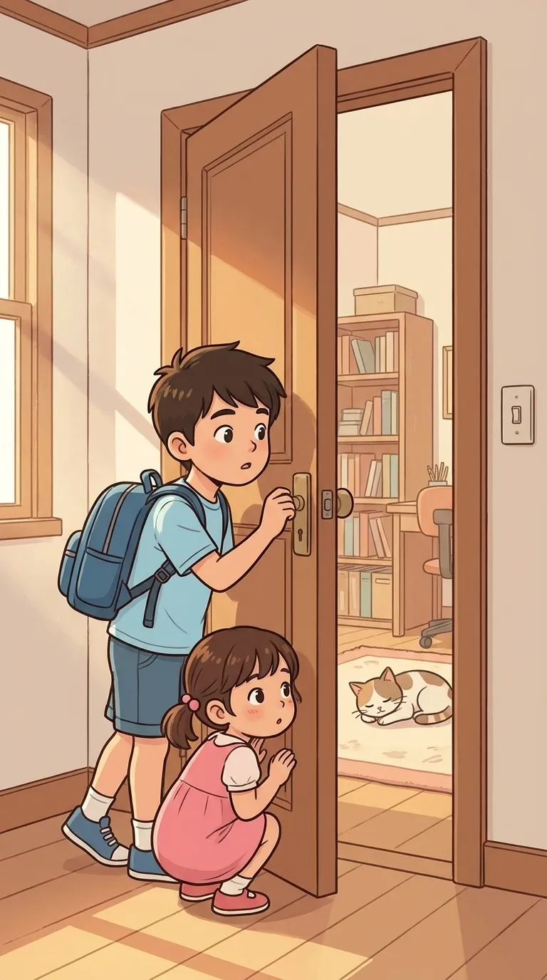 覗く