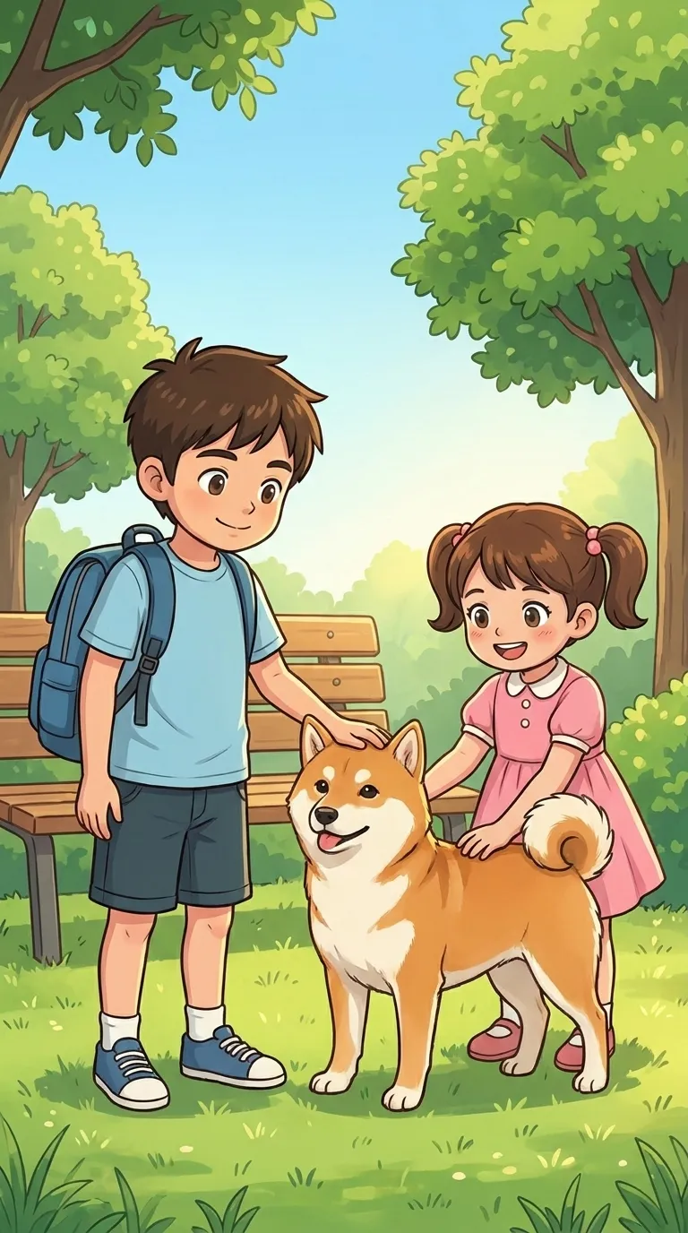 撫でる