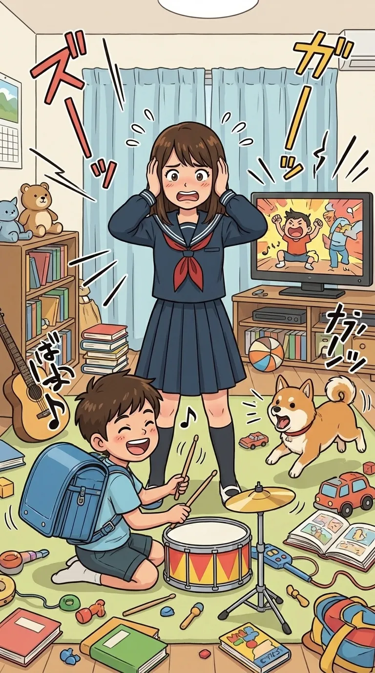騒がしい