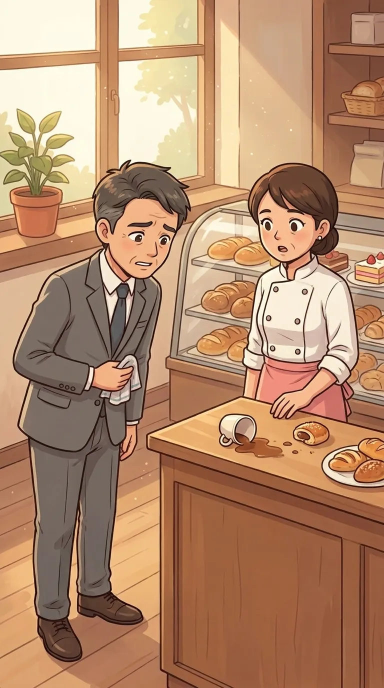詫びる