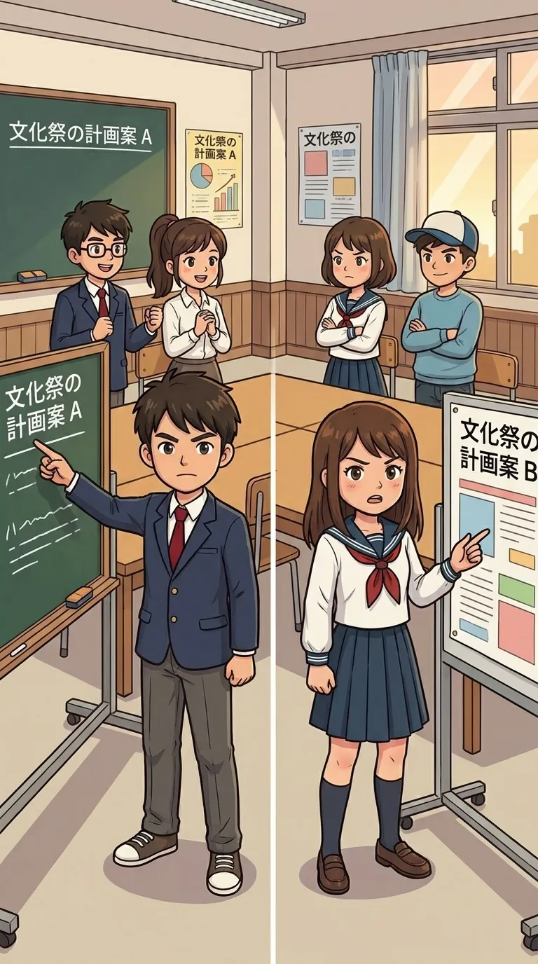 分かれる