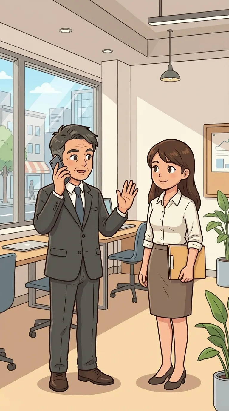話し中